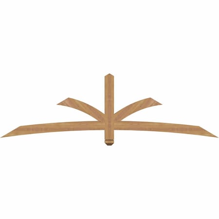 Ekena Millwork Davenport Timber Gable Bracket, Western Red Cedar, 84"W x 24"H x 3 1/2"D x 3 1/2"F, 7/12 Pitch GBW084X24X0404DAV00SWR